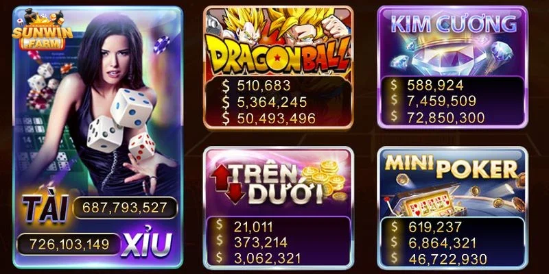 Kho trò chơi mini games đa dạng của Sunwin